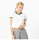 124R3011200　W VANS Logo Ringer TEE　GREEN　673596-0001