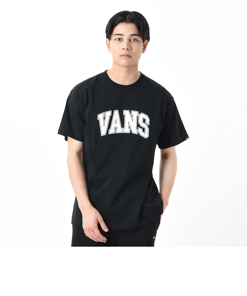 124R1011100　M COLLEGE LOGO SSTEE　BLACK　673704-0002