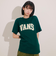 124R1011100　M COLLEGE LOGO SSTEE　GREEN　673704-0003