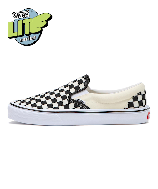 V98 LITE　SLIP ON LITE　BLK/WHT CHK　672836-0003