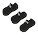 124R1211500　NO SHOW 3Pack SOCKS　BLACK　673317-0002