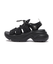 399022　CILIA WEDGE SANDAL　*03BLACK　675973-0003