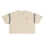 124R3011300　W Cropped RIB TEE　BEIGE　673598-0002