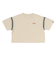 124R3011300　W Cropped RIB TEE　BEIGE　673598-0002