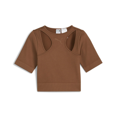 627875　W DARE TO MUTED MOTION TEE　82B.MUSHROOM　679037-0002