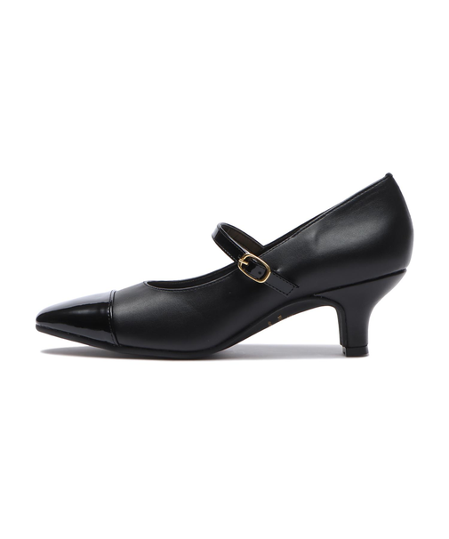 JE-MS54　BICOLOR PUMPS5　BLACK　681345-0001