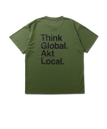 124-019005　AKT LOCAL LOOSE FIT SPORTS TEE　OLIVE　681633-0003