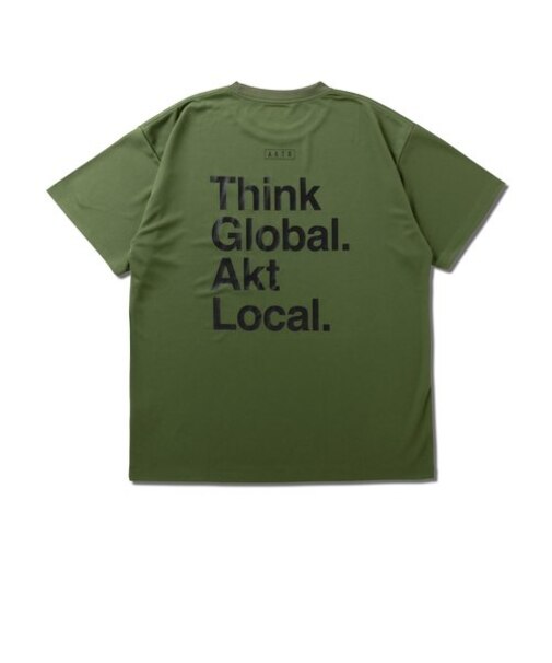 124-019005　AKT LOCAL LOOSE FIT SPORTS TEE　OLIVE　681633-0003