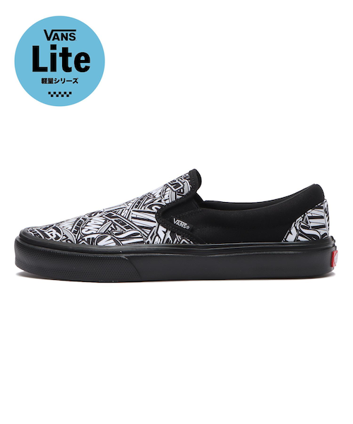 わんすけページ V98 LITE LOGO.P SLIP ON LITE BLACK/LOGO 680858-0001
