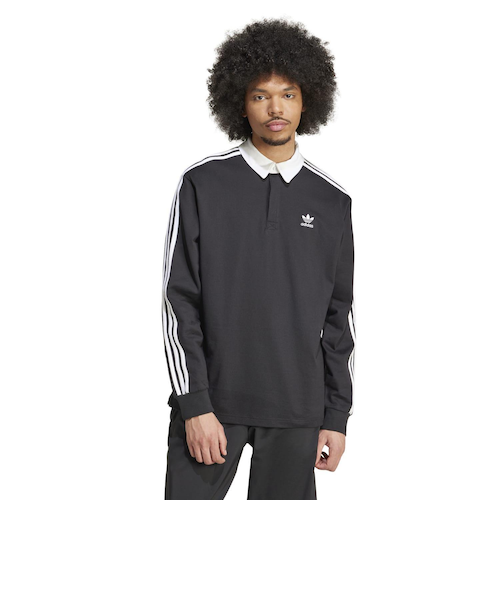 IZ4806 U RUGBY POLO LS BLACK 682644-0001｜エービーシー・マートの