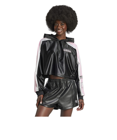 IW5593　W ADIBREAK CROP HOODIE　*BLACK　682446-0001