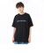 124K1011700　M EMB LETTERED SS TEE　BLACK　682620-0002