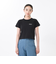 124K3010300　W cropped T-shirt　BLACK　682605-0002