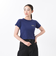 124K3010300　W cropped T-shirt　NAVY　682605-0003