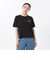 124K3011000　W color scheme T-shirt　BLACK　682612-0002
