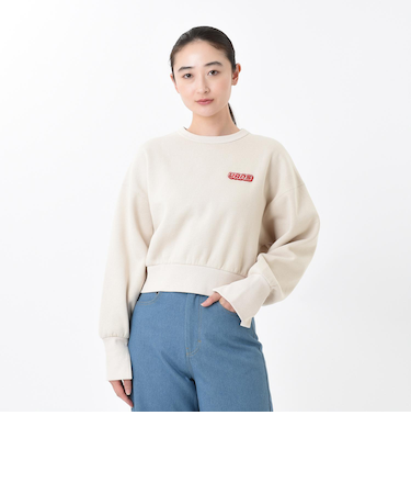 124K3041100　W cuff slit sweat　NATURAL　682613-0001