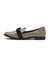 JE-2053　BICOLOR RIBBON LOAFERS　E/BEIGE　685617-0002