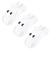 1386313　U UA TC 3pk No Show　100WHT/WHT/BLK　684406-0002