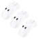 1386313　U UA TC 3pk No Show　100WHT/WHT/BLK　684406-0002