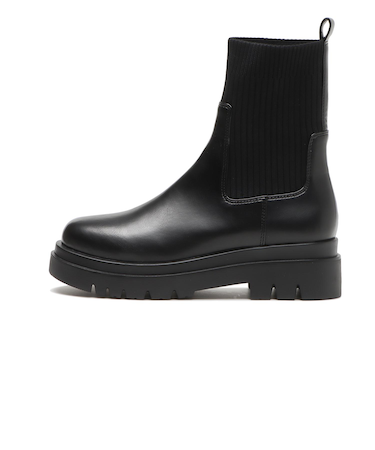 W3046　TRACK KNIT COMBI 5.5　BLACK　681384-0001