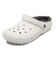 203591-10M　CLASSIC LINED CLOG　WHITE/GREY　593840-0001