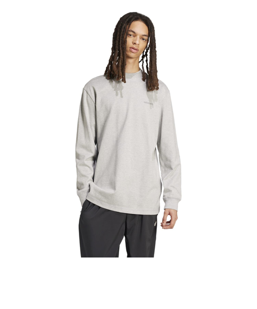 IX9639　M LS MOCK NECK　MEDIUMGREYHEATH　682586-0001