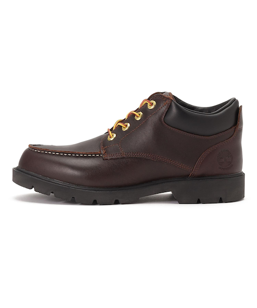 A6EU1-W01　BASIC SINGLE MOC TOE OX WP　*DRK BRN FL GRN　684174-0001