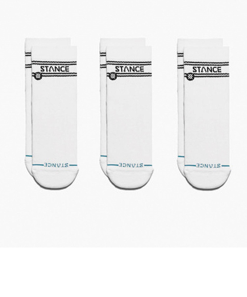 A356A24BAS#WHT　BASIC QUARTER 3 PACK　WHITE　684367-0001