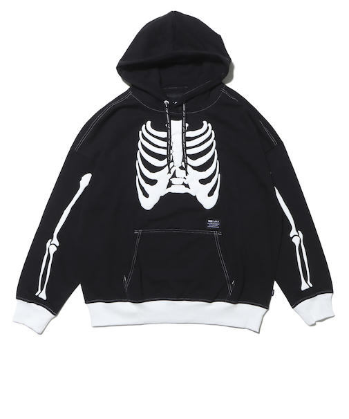 VN000KQ7BLK　SKELETON GFX HOODIE　BLACK　688286-0001