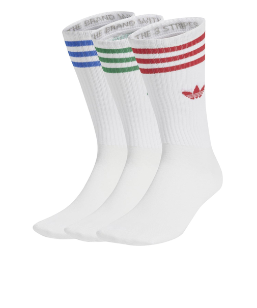 JJ1984　U HIGH CREW SOCKS 3P　WHT/BET/BLU/GRN　689932-0001