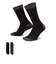 HM5873　U 2P-200 SWSH SOCKS　901BLK/DGRY　690335-0001