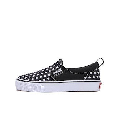 V98PS DOT　17-22(H) SLIP ON　BLK/WHT DOT　686825-0001