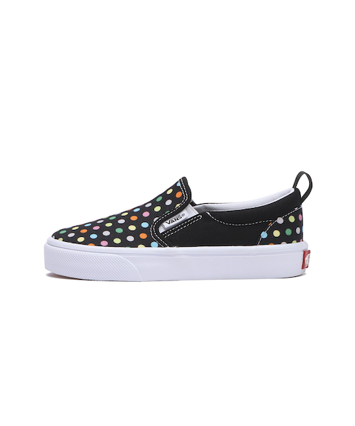 V98PS DOT　17-22(H) SLIP ON　BLK/MLT DOT　686825-0002