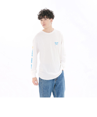 124C1020700　M Off the wall Sleeve L TEE　WHITE　688998-0001