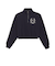 633592　W WORDROBE ESS+ HALF ZIP SWEAT　16NEW NAVY　695318-0001