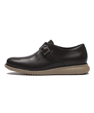 C40709　2.ZEROGRAND MONK STRAP　*DARK CHOCOLATE　696215-0001