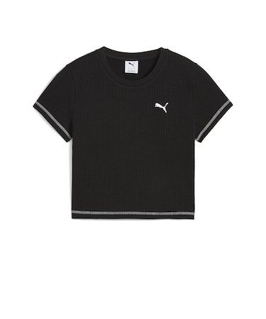 631908　W DARE TO TEXTURED BABY TEE　01BK　693258-0001