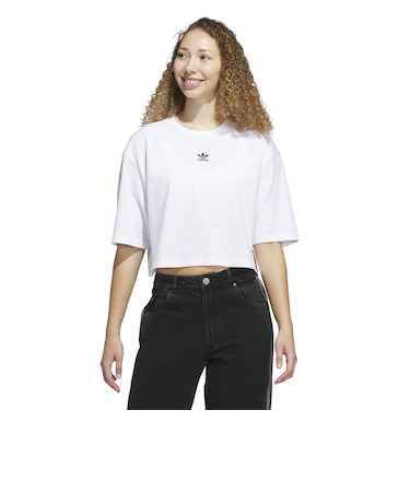 JJ3385　W ESS CROP TEE　WHITE　689991-0001