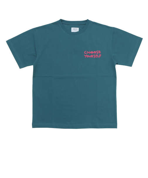 125-011005　CHOOSE YOURSELF COTTON TEE　BLUE　696822-0001