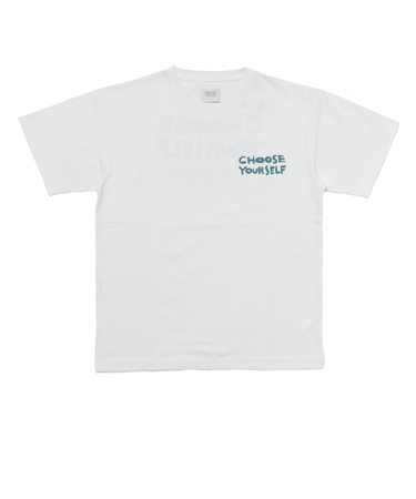 125-011005　CHOOSE YOURSELF COTTON TEE　WHITE　696822-0002