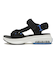 S0055　STRAP SANDAL　BLACK/WHITE　688399-0001