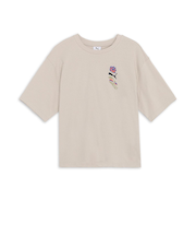 633349　M FLORALSPORT GRAPHICBOXY TEE　68DESERT DUST　696146-0003