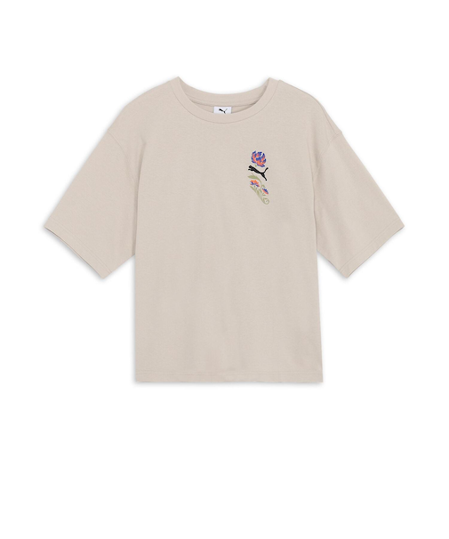 633349　M FLORALSPORT GRAPHICBOXY TEE　68DESERT DUST　696146-0003