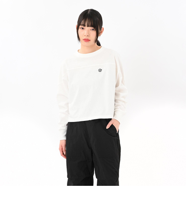 125R3070900　W Wide Football LS Tee　WHITE　695077-0001