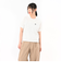 125R3061300　W Collared Cropped Tee　WHITE　695081-0001