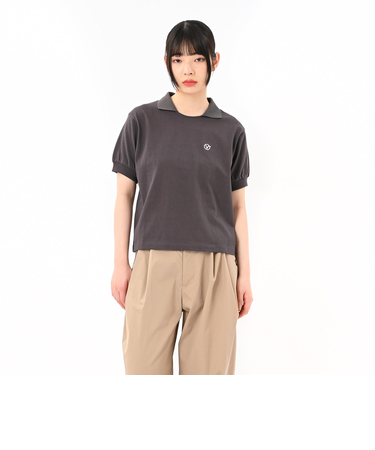 125R3061300　W Collared Cropped Tee　SUMIKURO　695081-0002