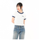 125R3013400　W Logo Ringer TEE　BLUE　695076-0002
