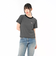 125R3010800　W Multi border Tee　BLACK　695073-0001