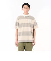 125R1110900　M S/S Rugby Shirt　OAT x BEG　695063-0003