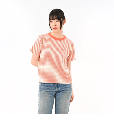 125R3010800　W Multi border Tee　NATURAL　695073-0003